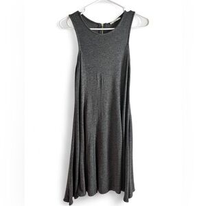 Acemi Gray Sleeveless Scoop Neck Maxi Sundress